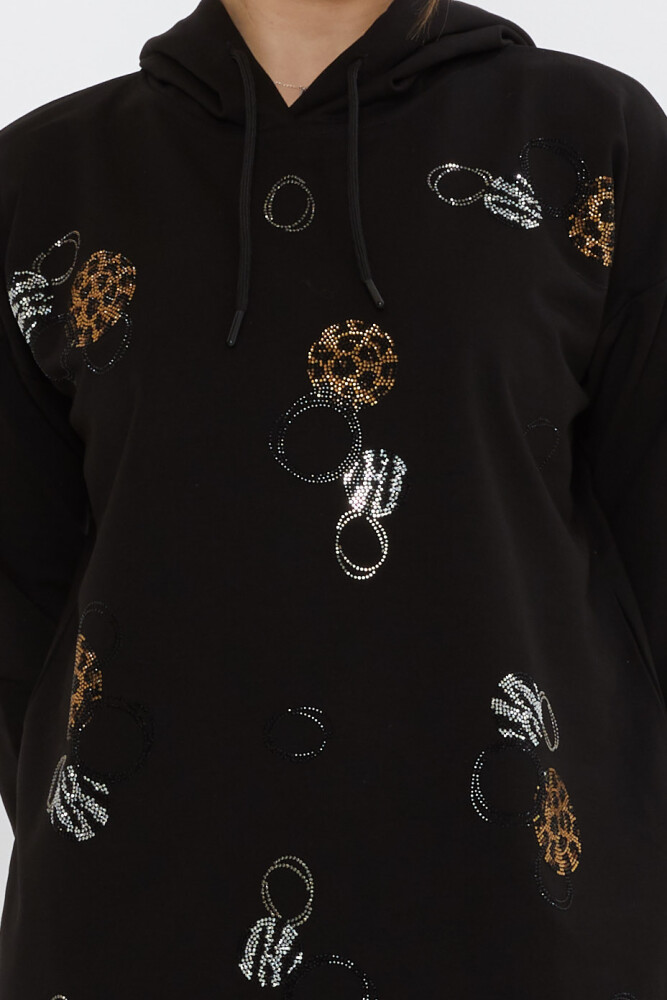 Komplet dresowy Stone Patterned Black - 17898 | KAZEE (zestaw 3 sztuk M-L-XL) - 5