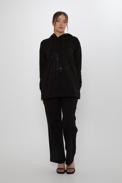 Komplet dresowy z kieszeniami czarny - 17900 | KAZEE (zestaw 3 sztuk M-L-XL) - KAZEE (1)