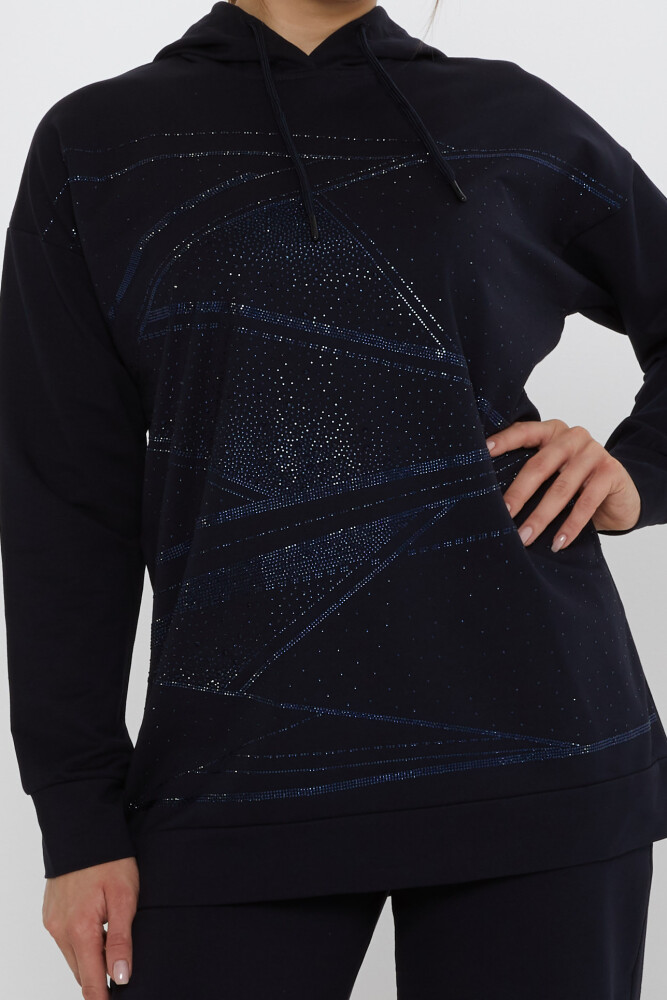 Komplet dresowy z kieszeniami granatowy - 17900 | KAZEE (zestaw 3 sztuk M-L-XL) - 5