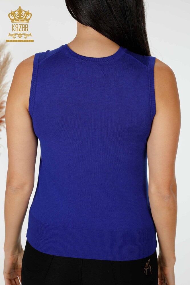 ملابس تريكو نسائية بالجملة بنمط ملاك الجناح بدون أكمام - 16921 | كازي - 6