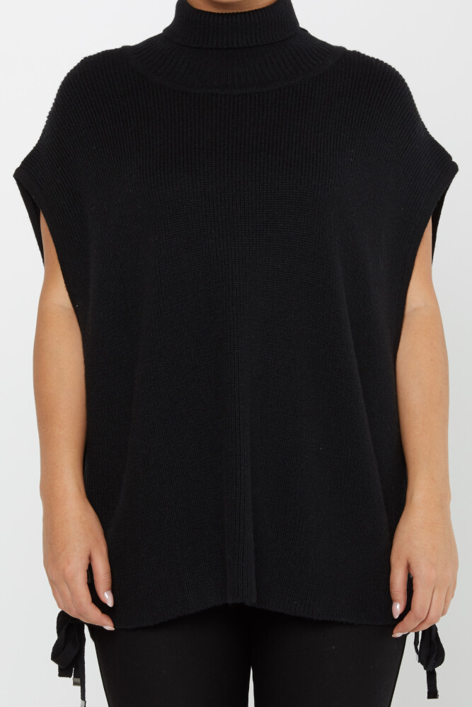 Maglione in maglia con dettaglio cravatta, Nero - 30229 | KAZEE (Set di 3 S-M-L) - 3