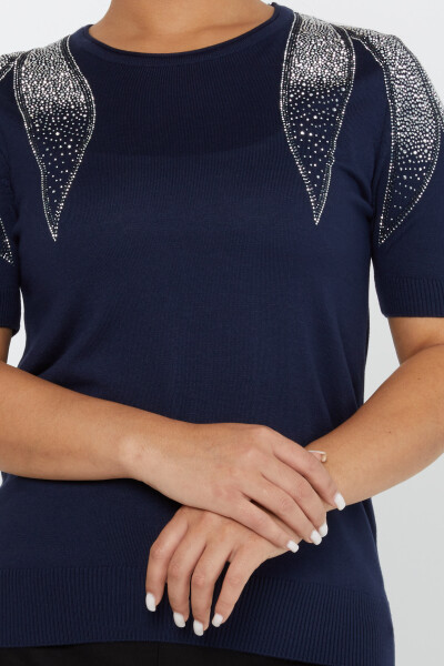 Maglieria Maglione Modello Americano Blu Navy - 31238 | KAZEE (Set di 3 S-M-L) - 3