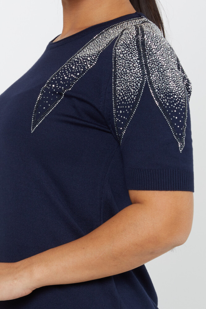 Maglieria Maglione Modello Americano Blu Navy - 31238 | KAZEE (Set di 3 S-M-L) - 4