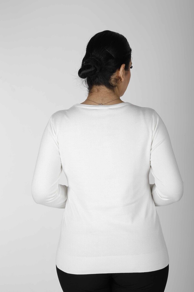 Maglieria Maglia Stone Ecru - 30531 | KAZEE (Set da 4 L-XL-2XL-3XL) - 4