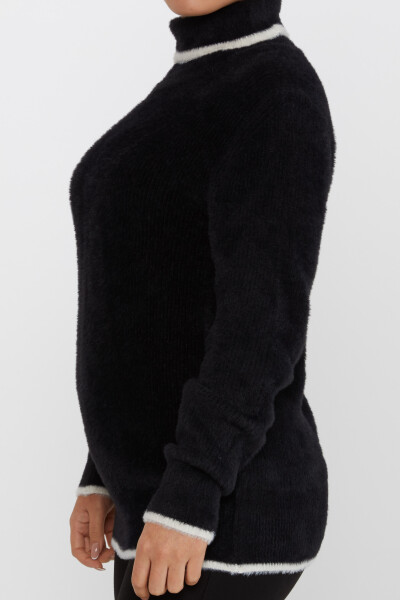 Maglione Angora Dolcevita Nero - 30646 | KAZEE (Set di 3 M-L-XL) - 4