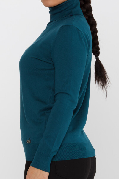 Maglione in maglia a maniche lunghe Petrolio - 11122 | KAZEE (Set di 3 S-M-L) - 4