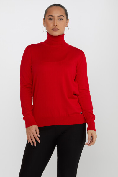 Maglione in maglia a maniche lunghe rosso - 11122 | KAZEE (Set di 3 S-M-L) - KAZEE (1)