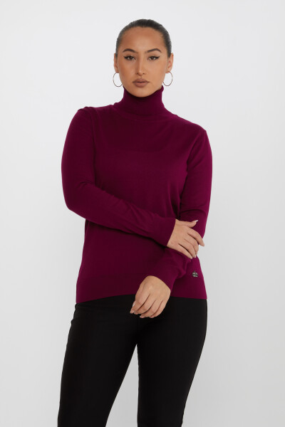 Maglione in maglia a maniche lunghe viola - 11122 | KAZEE (Set di 3 S-M-L) - Kazee (1)