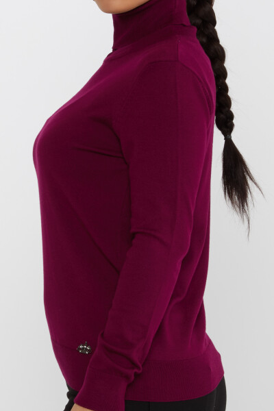 Maglione in maglia a maniche lunghe viola - 11122 | KAZEE (Set di 3 S-M-L) - 4