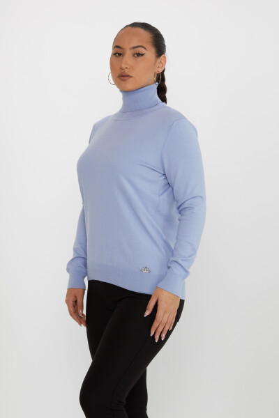 Maglione in Maglia Manica Lunga Azzurro Chiaro - 11122 | KAZEE (Set di 3 S-M-L) - KAZEE (1)