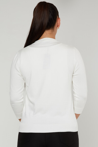 Maglione Maglione Manica Lunga Ecru - 31239 | KAZEE (Set di 3 M-L-XL) - 3