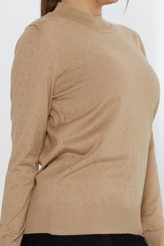 Maglione Maglione Stone Ricamato Beige - 31513 | KAZEE (Set di 3 L-XL-2XL) - 4
