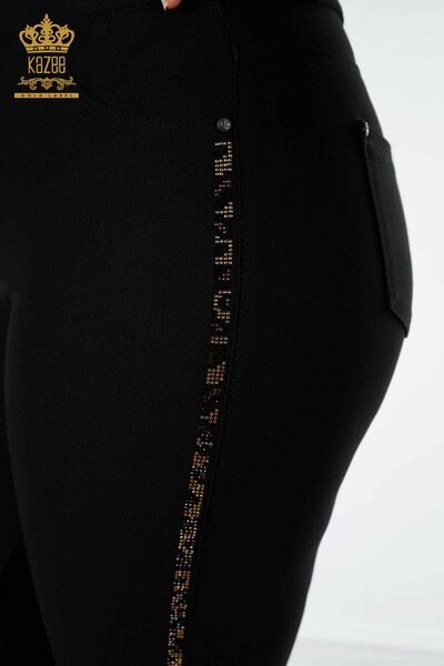 Venta al por mayor Mujeres Leggings Pantalones Tigre Patrón Negro - 3639 | kazee - 7