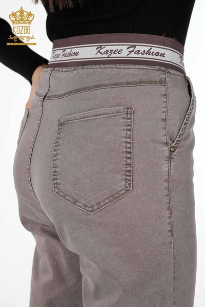 Venta al por mayor Pantalones De Mujer Con Lazo De Hilo Kazee Bolsillo Detallado - 3532 | kazee - Thumbnail