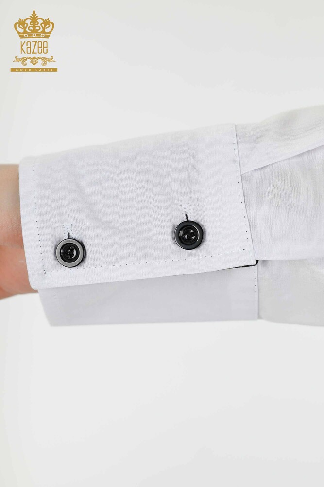 Venta al por mayor de Camisas de Mujer Transición de Color Blanco - 20311 | kazee - 5