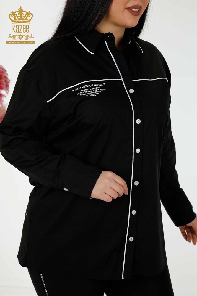 Venta al por mayor Camisa de Mujer Transición de Color Negro - 20311 | kazee - 2