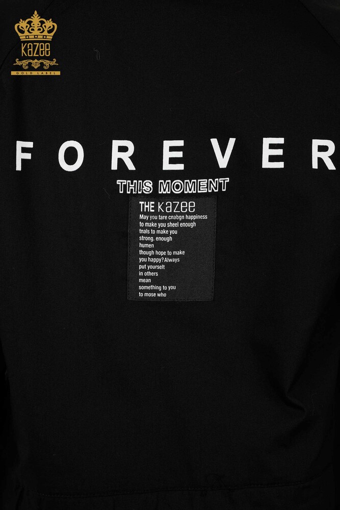 Venta al por mayor Camisa Mujer - Cordón Atado - Negra - 20355 | kazee - 9