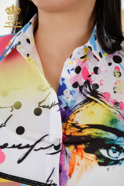 Venta al por mayor de Camisas de Mujer - Impresión Digital - 20363 | kazee - 6