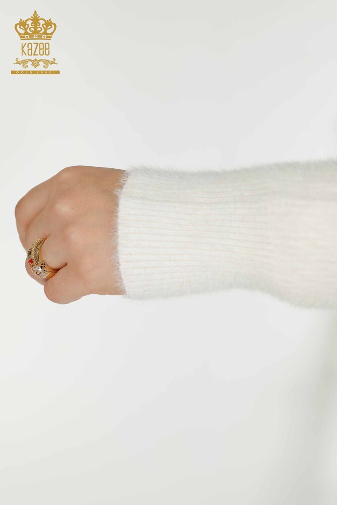 Venta al por mayor Cárdigan de mujer Angora Crudo - 30183 | KAZEE - 6