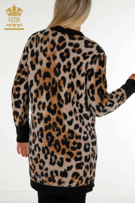 Venta al por mayor Cárdigan de Mujer Leopardo de Angora - 30629 | KAZEE