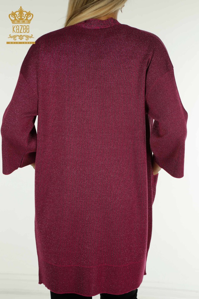 Venta al por mayor Cárdigan de mujer Glitter Transition Fucsia - 30135 | KAZEE - 8