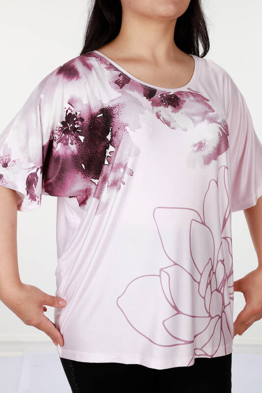 Venta al por mayor Blusa de Mujer Patrón Floral Digital - 12055 | kazee