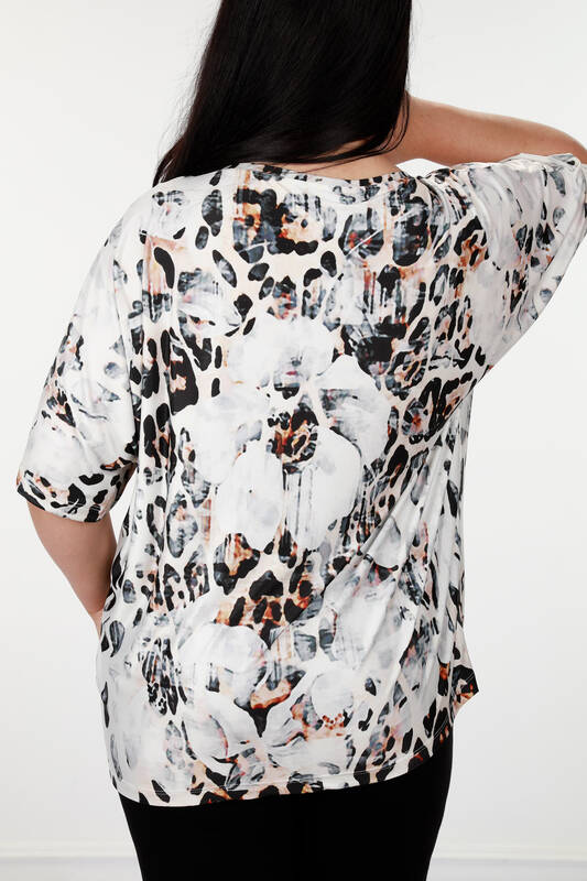 Venta al por mayor Blusa de Mujer Patrón Floral Digital - 12057 | kazee