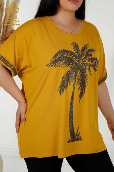 Venta al por mayor Blusa de Mujer - Estampada - Azafrán - 79325 | kazee - 2