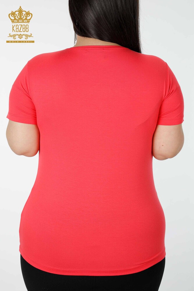 Venta al por mayor Blusa Mujer Estampado Floral Coral - 78922 | kazee - 6