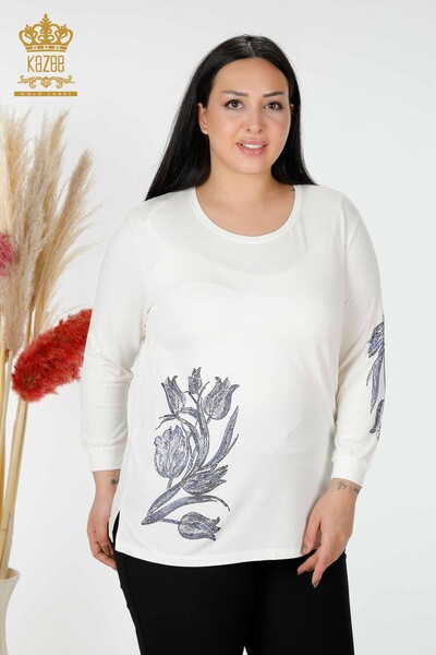 Venta al por mayor Blusa Mujer Estampado Floral Crudo - 77908 | kazee 