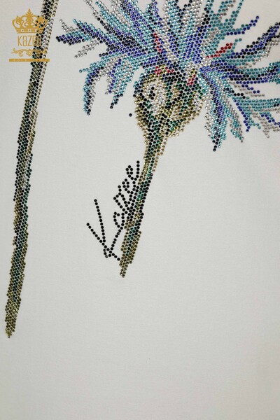 Venta al por mayor Blusa Mujer - Estampado Floral - Crudo - 79369 | kazee - 4