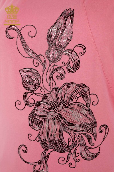 Venta al por mayor Blusa de Mujer - Floral Estampado - Rosa - 79121 | kazee - 4