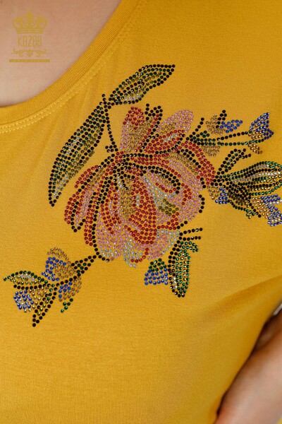 Venta al por mayor Blusa Mujer Estampado Floral Azafrán - 78965 | kazee - 3