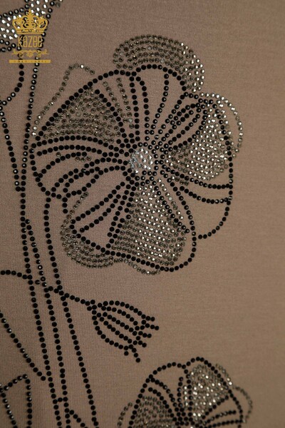 Venta al por mayor Blusa de Mujer - Estampado Floral - Mink - 79290 | kazee - 4