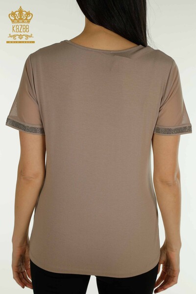 Venta al por mayor Blusa de Mujer - Estampado Floral - Mink - 79290 | kazee - 7