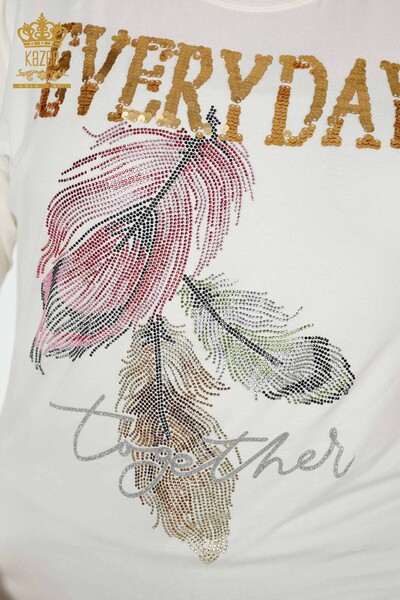 Venta al por mayor Blusa Mujer Patrón Hoja Crudo - 77913 | kazee - 3