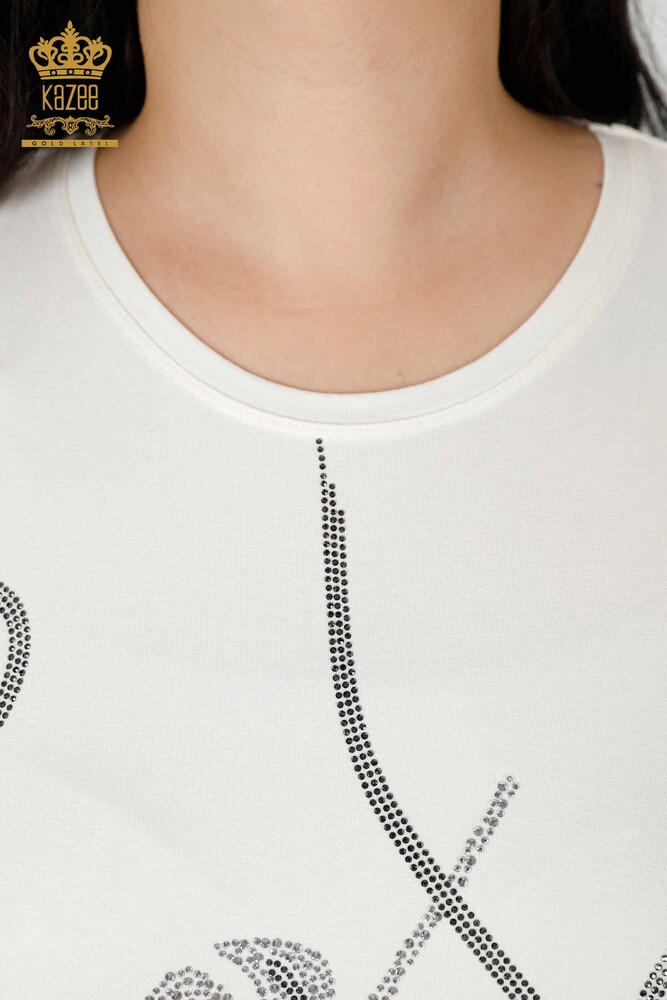 Venta al por mayor Blusa Mujer Patrón Hoja Cruda - 78946 | kazee - 4