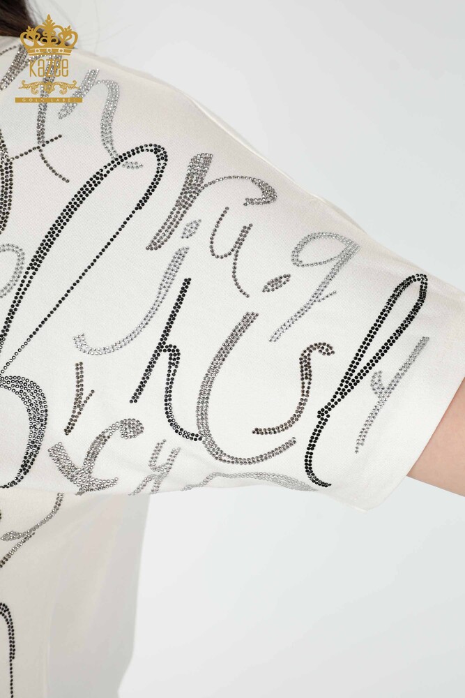 Venta al por mayor Blusa Mujer Carta Detallada Crudo - 78833 | kazee - 5