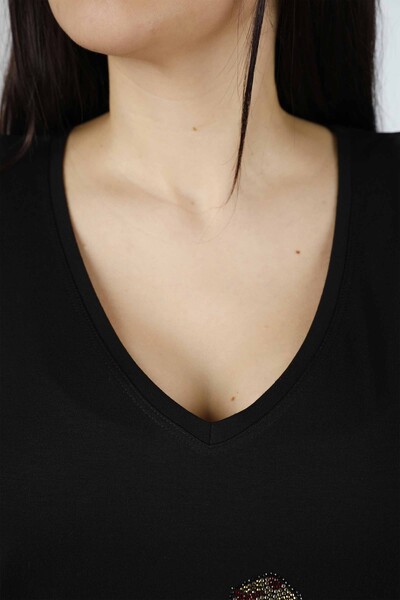 Venta al por mayor Blusa Mujer Estampada Cuello V Mujer - 77489 | kazee - Thumbnail