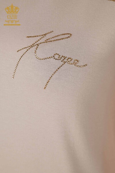 Venta al por mayor Blusa de Mujer Modelo Americano Beige - 78857 | kazee - Thumbnail