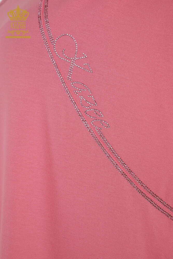 Venta al por mayor Blusa de Mujer - Piedra Bordada - Rosa - 79295 | kazee - 3