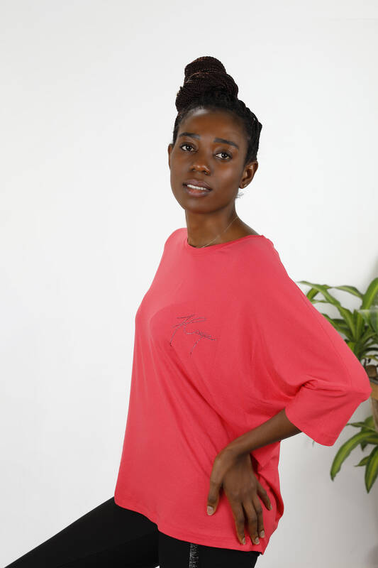 Venta al por mayor Blusa de Mujer Con Tul Logotipo Kazee Detallado - 77906 | kazee