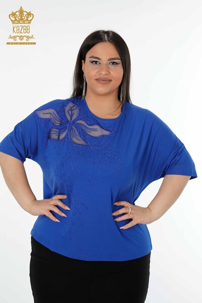 Venta al por mayor Blusa Mujer Tul Saks Detallada - 78908 | kazee - 1