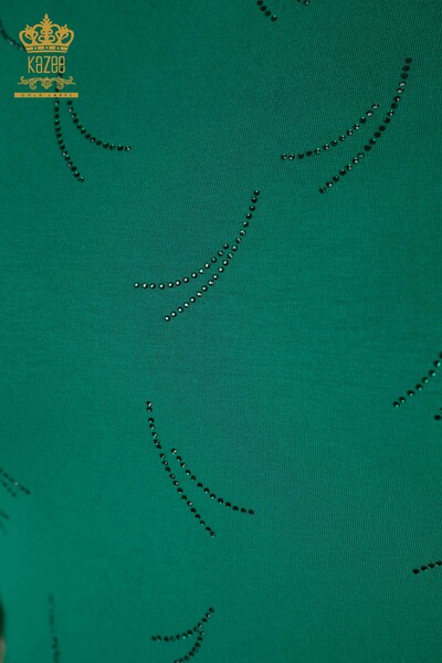 Venta al por mayor Blusa de Mujer - Tul Detallado - Verde - 79086 | kazee - 3