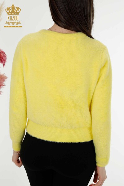 Venta al por mayor Cardigan Mujer Angora Amarillo - 19099 | kazee - 7