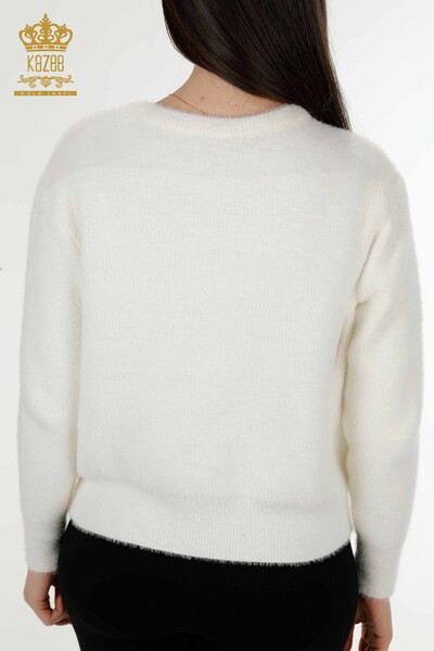 Venta al por mayor Cardigan Mujer Angora Crudo - 19099 | kazee - 6