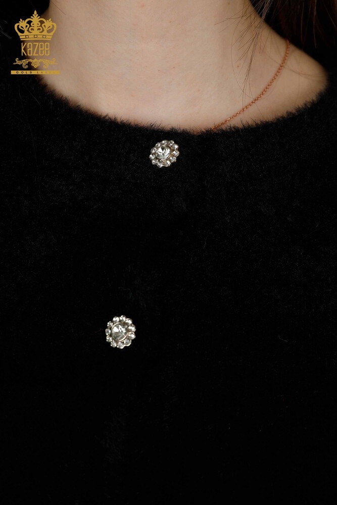 Venta al por mayor Cardigan Mujer Angora Negro - 19099 | kazee - 3