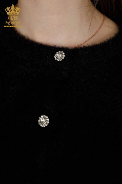 Venta al por mayor Cardigan Mujer Angora Negro - 19099 | kazee - 3