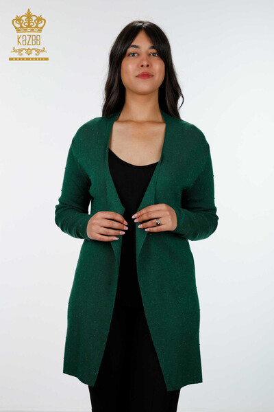 Venta al por mayor Mujeres Cardigan Brillo Transición Lunares Viscosa Estampada - 15436 | kazee - 1