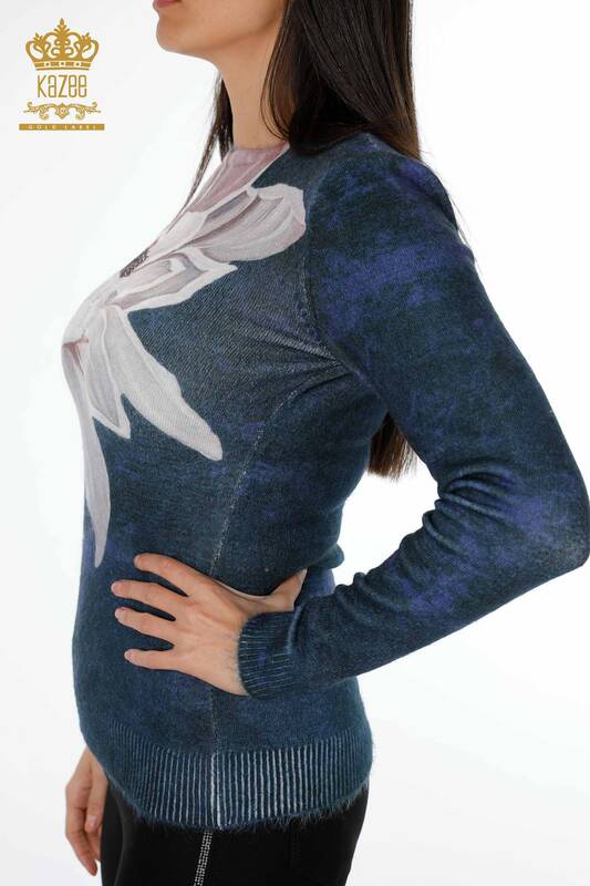 Venta al por mayor Suéter Mujer Angora Estampado Mink - 18963 | kazee